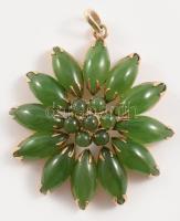 Retro köves bross, d: 4,5 cm