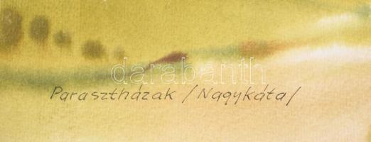 Osváth Miklós (1935-2004): Nagykáta, Akvarell, papír, jelzett és datált. 66x47 cm