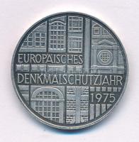 Német Szövetségi Köztársaság 1975F 5M Ag "Európai műemlékvédelmi év" T:AU patina Federal Republic of Germany 1975F 5 Mark Ag "European Monument Protection Year" C:AU patina Krause KM#142