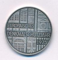 Német Szövetségi Köztársaság 1975F 5M Ag "Európai műemlékvédelmi év" T:AU patina Federal Republic of Germany 1975F 5 Mark Ag "European Monument Protection Year" C:AU patina Krause KM#142