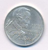 Német Szövetségi Köztársaság 1974D 5M Ag "Immanuel Kant" T:AU
Federal Republic of Germany...