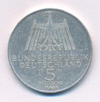 Német Szövetségi Köztársaság 1971D 5M Ag "Albrecht Dürer" T:AU  Federal Republic of Germany 1971D 5 Mark Ag "Albrecht Dürer" C:AU  Krause KM#129