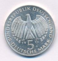 Német Szövetségi Köztársaság 1973G 5M Ag "Frankfurter Nationalversammlung" T:AU patina Federal Republic of Germany 1973G 5 Mark Ag "Frankfurter Nationalversammlung" C:AU patina Krause KM#137