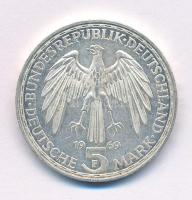 Német Szövetségi Köztársaság 1969F 5M Ag "Gerhard Mercator" T:AU,XF Federal Republic of Germany 1969F 5 Mark Ag "Gerhard Mercator" C:AU,XF Krause KM#126