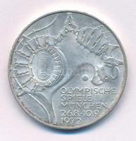 Német Szövetségi Köztársaság 1972D 10M Ag "Müncheni Olimpia - Stadion" T:AU patina Federal Republic of Germany 1972D 10 Mark Ag "Münich Olympics - Stadium" C:AU patina Krause KM#133