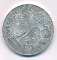 Német Szövetségi Köztársaság 1972J 10M Ag "Müncheni Olimpia - Stadion" T:AU patina Federal Republic of Germany 1972J 10 Mark Ag "Münich Olympics - Stadium" C:AU patina Krause KM#133