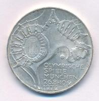 Német Szövetségi Köztársaság 1972F 10M Ag "Müncheni Olimpia - Stadion" T:AU patina, kis karc Federal Republic of Germany 1972F 10 Mark Ag "Münich Olympics - Stadium" C:AU patina, small scratch Krause KM#133