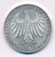 Német Szövetségi Köztársaság 1972F 10M Ag "Nyári Olimpia, München / térdelő atléták" T:AU ...