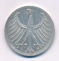 Német Szövetségi Köztársaság 1956F 5M Ag T:XF ph.
Federal Republic of Germany 1956F 5 Mark Ag C:XF ...