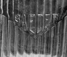 Baeder antik kölnis üveg, hibátlan, m: 22 cm