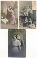 48 db RÉGI zsáner motívum képeslap / 48 pre-1945 love couples motive postcards