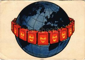 Shell Kőolaj Részvénytársaság reklámlapja. Bernhart Dezső / Hungarian Petroleum advertisement (EB)