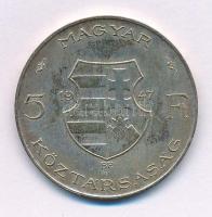 1947. 5Ft Ag "Kossuth" T:VF patina Adamo F8.1