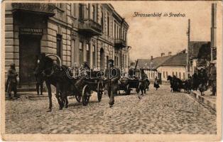 1915 Hrodna, Grodno; Strassenbild / WWI German military, street view (EB)
