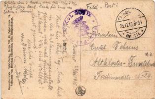 1915 Hrodna, Grodno; Strassenbild / WWI German military, street view (EB)