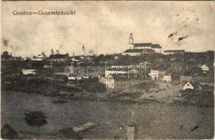 1915 Hrodna, Grodno; Gesamtansicht / WWI German military, general view (fl)