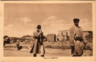 Kobryn, Typen / WWI German military, ruins and soldiers (cut)