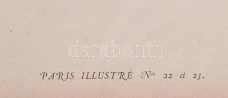 E. Duez: Éventail. Litográfia, papír. 34x66 cm Jelzett a nyomaton