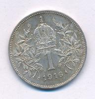 Ausztria 1916. 1K Ag "Ferenc József" T:XF,VF patina Austria 1916. 1 Corona Ag "Franz Joseph" C:XF,VF patina Krause KM#2820
