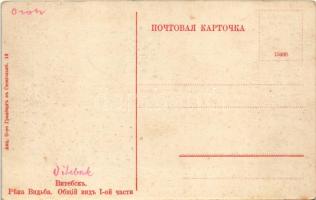 Vitebsk, Vitsyebsk; Vitba riverside, general view (small tear)