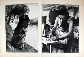 Famunkák. Két vintage fotóművészeti alkotás. Jelzés nélkül Zselatinos ezüst nagyítás. 40x30 cm papírlapon