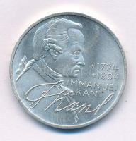 Német Szövetségi Köztársaság 1974D 5M Ag "Immanuel Kant" T:AU patina
Federal Republic of ...