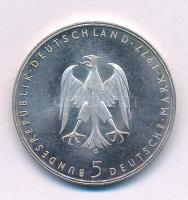 Német Szövetségi Köztársaság 1977G 5M Ag "Heinrich von Kleist" T:AU patina German Federal Republic 1977G 5 Mark Ag "Heinrich von Kleist" C:AU patina Krause KM#146