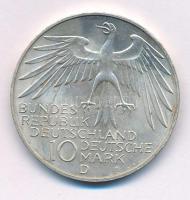 Német Szövetségi Köztársaság 1972D 10M Ag "Müncheni Olimpia - Stadion" T:AU kis patina
Fe...