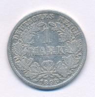 Német Birodalom 1893D 1M Ag T:VF German Empire 1893D 1 Mark Ag C:VF Krause KM#14