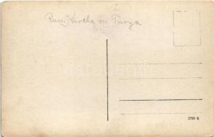 Russ. Kirche in Turya / Russian Orthodox church, WWI K.u.k. and German military. photo (worn corners...