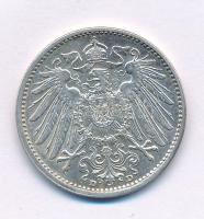 Német Birodalom 1910D 1M Ag T:AU 
German Empire 1910D 1 Mark Ag C:AU 
Krause KM#14