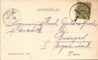 1905 Budapest IV. Újpest, Esztergomi híd, Északi összekötő vasúti hí. Weisz Berthold kiadása