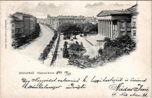 1899 Budapest VIII. Múzeum körút, Nemzeti Múzeum. Kunstanstalt Stephan Tietze