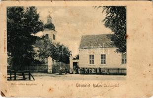 Budapest XVII. Rákoscsaba, Régi református templom (1904-ben lebontották). Ungvári Kálmán kiadása (EM)