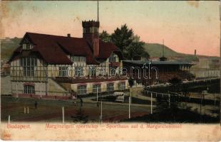 1907 Budapest XIII. Margitsziget, sporttelep. Taussig Arthur (fl)