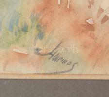 Harmos Károly (1879-1956): Na, Kati, ne izélj már. Akvarell, papír, 36x34 cm Jelzett, üvegezett kere...