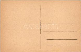 Brest, Brest-Litowsk; Bahnhof / WWI German military, railway station in ruins, soldiers in automobil...