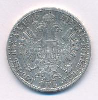 Ausztria 1886. 1Fl Ag "Ferenc József" T:VF,F Austria 1886. 1 Florin Ag "Franz Joseph" C:VF,F Krause KM#2222