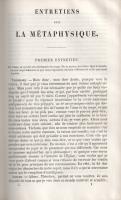 Malebranche, [Nicolas]: 
Entretiens Métaphysiques - Méditations - Traité de l'Amour de Dieu - ...