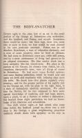 Stevenson, Robert Louis: 
Familiar Studies of Men and Books - The Body-Snatcher. (Pentland Edition....