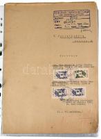 Óriási okmánybélyeges irat gyűjtemény. közel 200 darab irat nagyrészt az 1950-es évek okmánybélyegei...