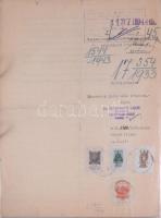 Óriási okmánybélyeges irat gyűjtemény. közel 200 darab irat nagyrészt az 1950-es évek okmánybélyegei...