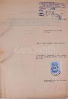 Óriási okmánybélyeges irat gyűjtemény. közel 200 darab irat nagyrészt az 1950-es évek okmánybélyegei...