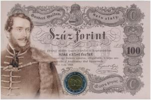 2002. 100Ft "Kossuth Lajos" elsőnapi veret, díszlapon "011279" T:UNC Adamo FOEM1