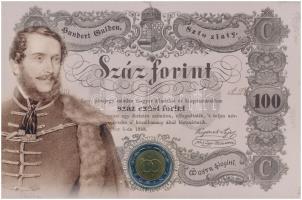 2002. 100Ft "Kossuth Lajos" elsőnapi veret, díszlapon "011252" T:UNC Adamo FOEM1