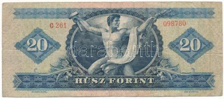 1965. 20Ft "C 261 098780" elején kézírás T:F
Adamo F14