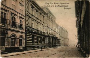 Budapest V. Markó utca, M. kir. állami főgimnázium (r)