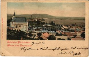 1901 Budapest XXII. Budafok, látkép, gyárak. Ifj. Simon József kiadása (Rb)