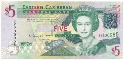 Kelet-Karibi Államok DN (2008) 5$ T:F szép papír East Caribbean States ND (2008) 5 Dollars C:F fine paper Krause P#47