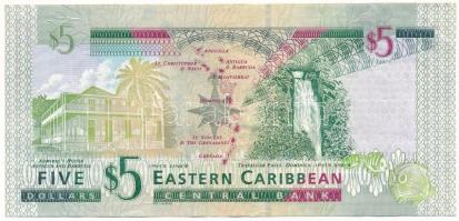 Kelet-Karibi Államok DN (2008) 5$ T:F szép papír
East Caribbean States ND (2008) 5 Dollars C:F fine...